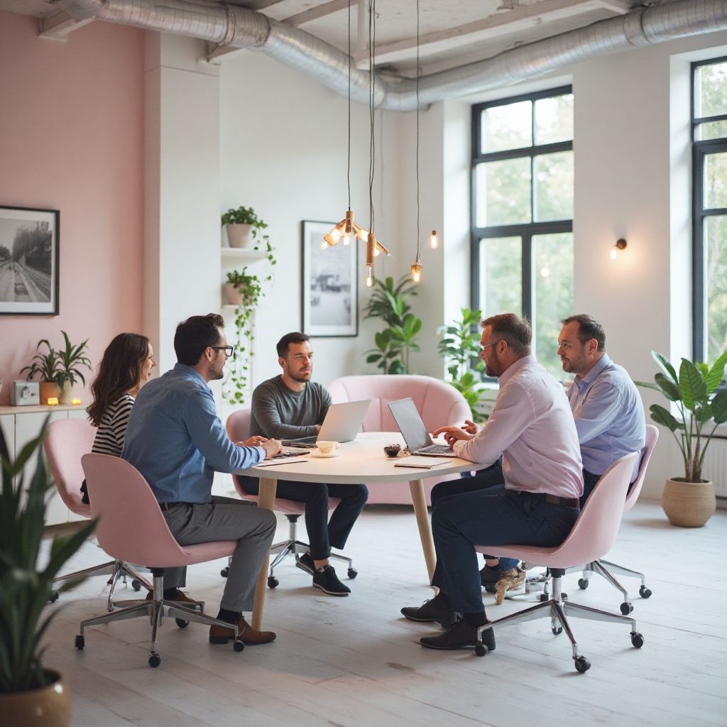 Echipa MotivCarieră într-un mediu profesional modern